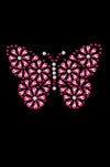 Pink Nailhead Butterfly - Womens T-shirt