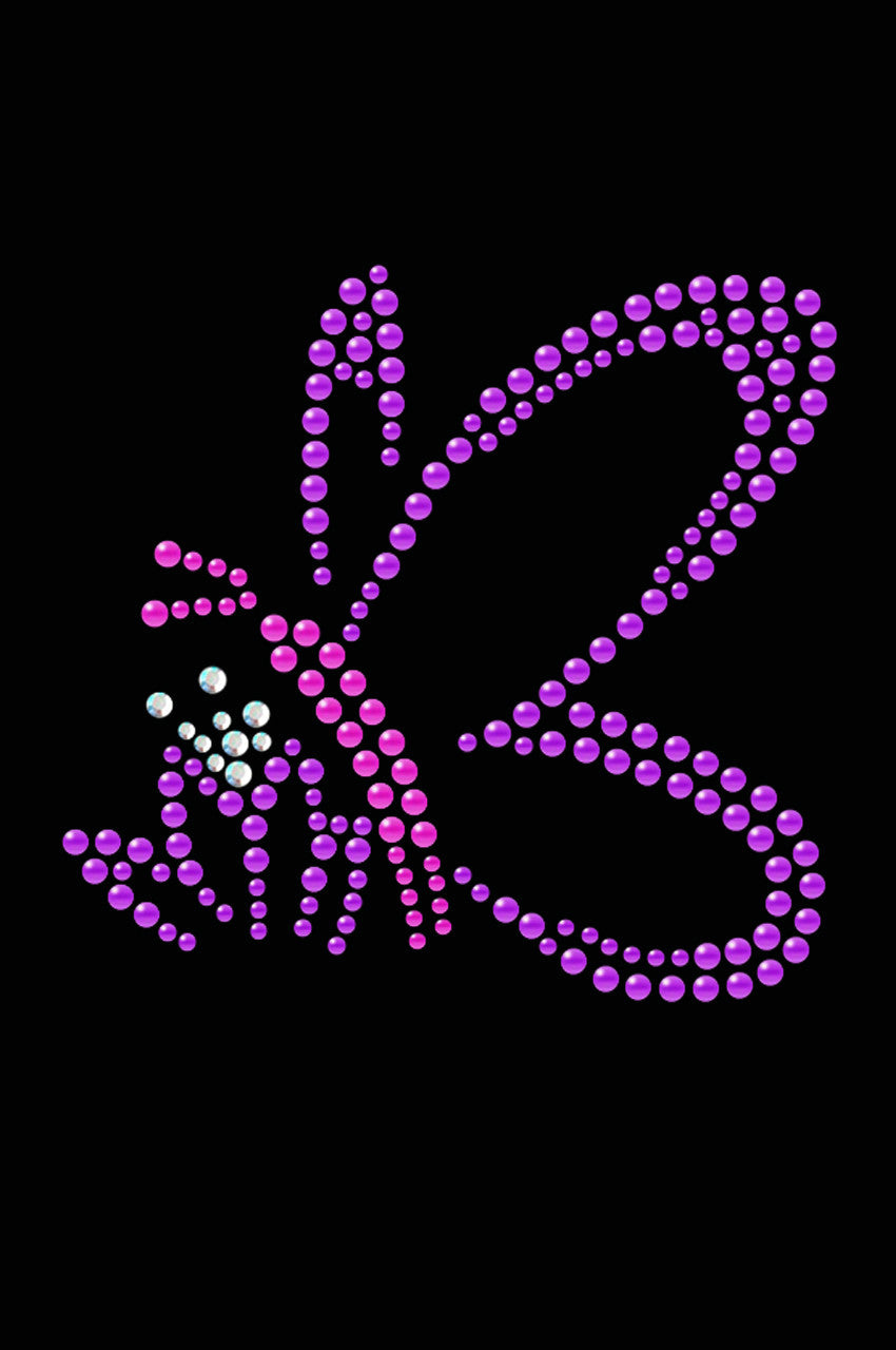 Pink & Purple Nailhead Butterfly - Bandannas