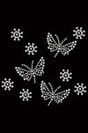 Small Rhinestone Butterflies - Womens T-shirt