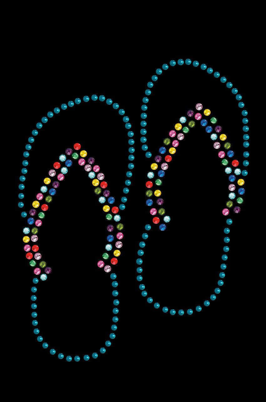 Flip Flops (Turquoise) - Custom Tutu