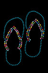 Flip Flops (Turquoise) -  Custom Tutu