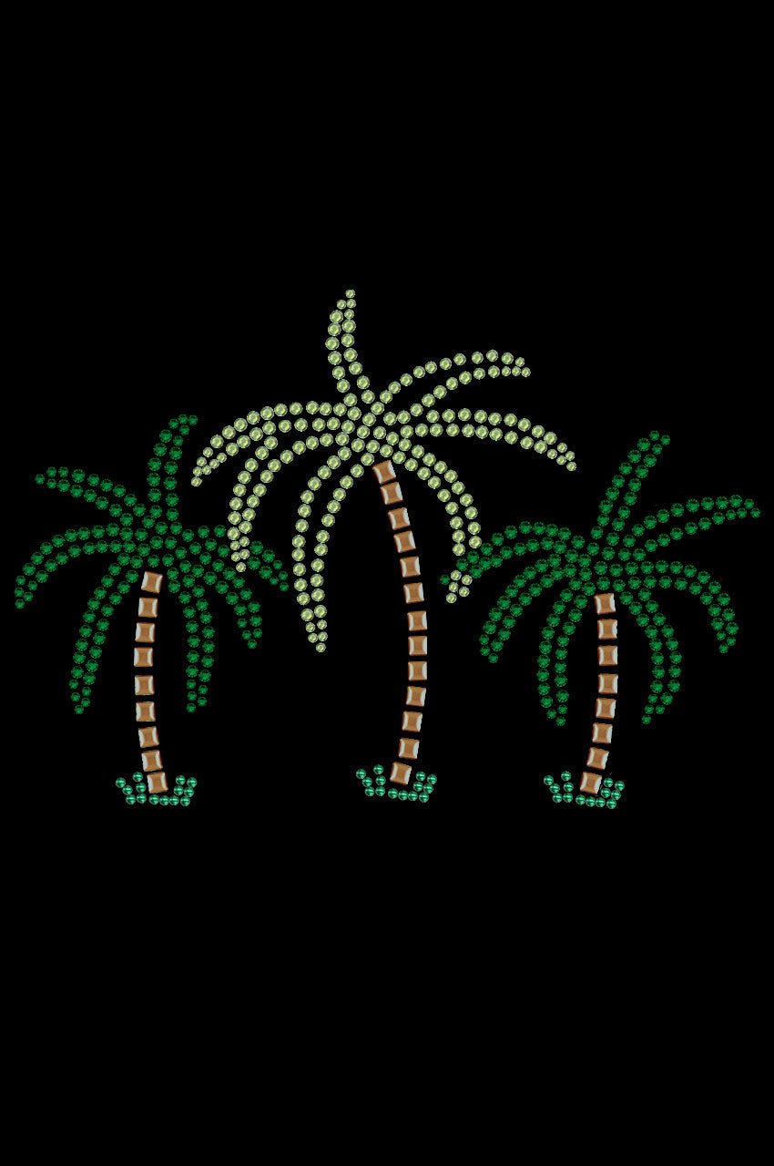 Palm Trees (Green Rhinestones) - Custom Tutu