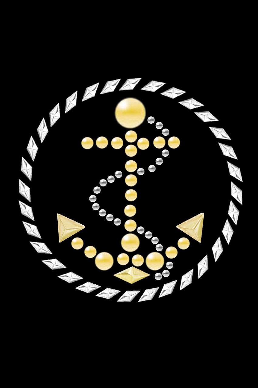 Anchor Circle (Nailhead) - Bandanna