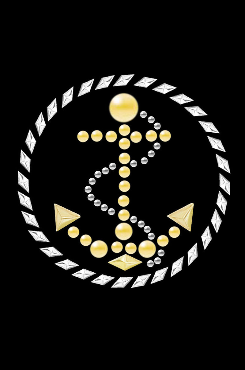 Anchor Circle (Nailhead) - Bandanna