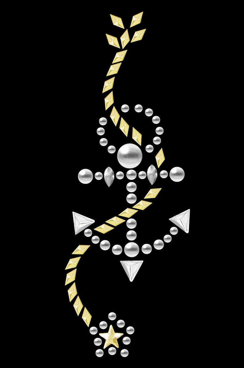 Anchor with Rope (Nailhead) - Bandanna