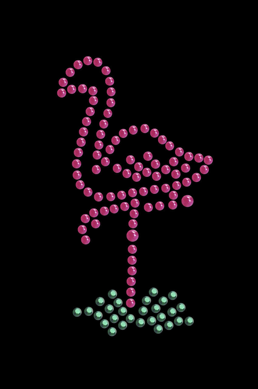 Pink Flamingo in Grass (Small) - Bandanna