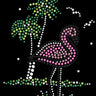 Pink Flamingo with Palm Trees - Custom Tutu