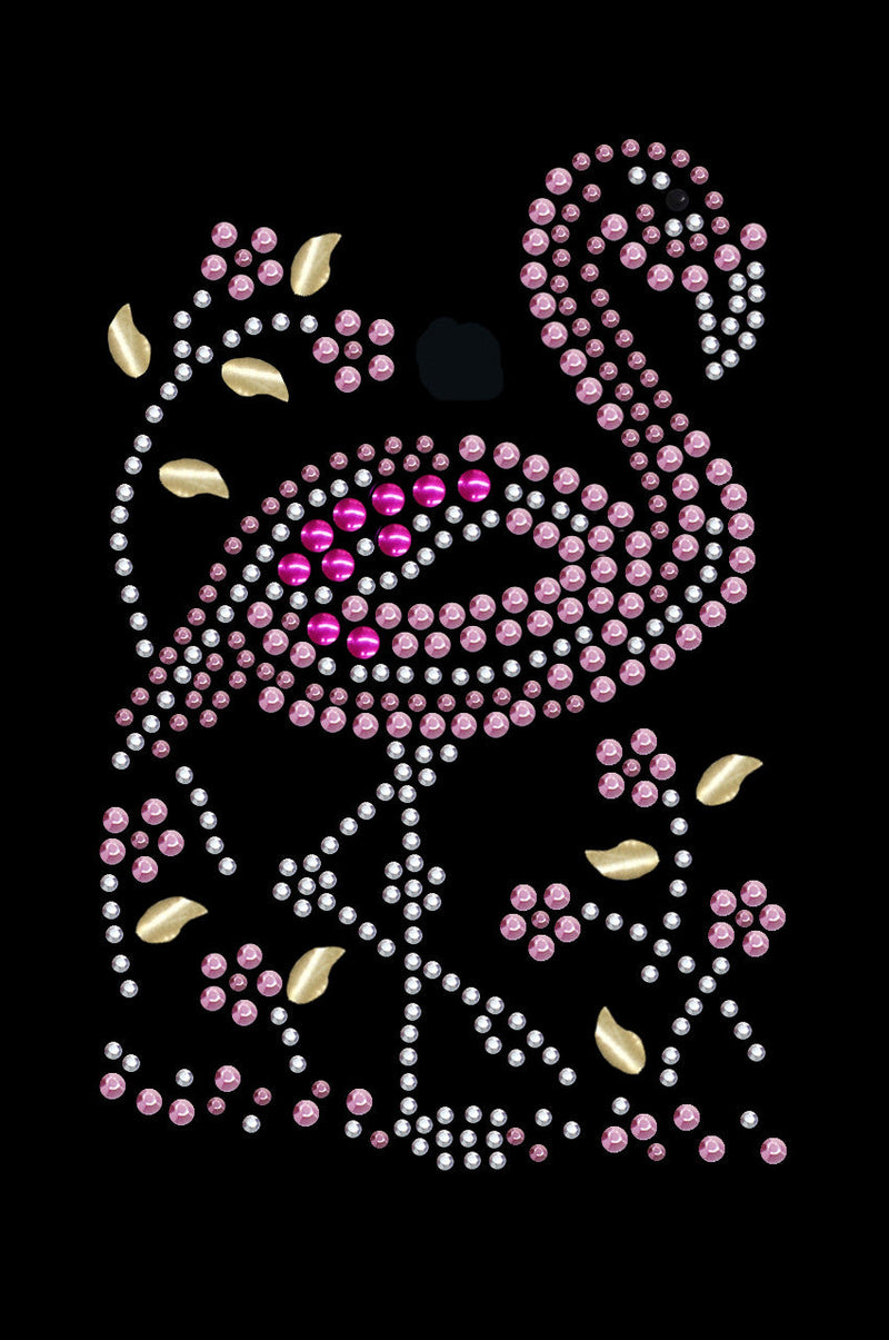 Pink Flamingo with Nailhead Flowers - Custom Tutu