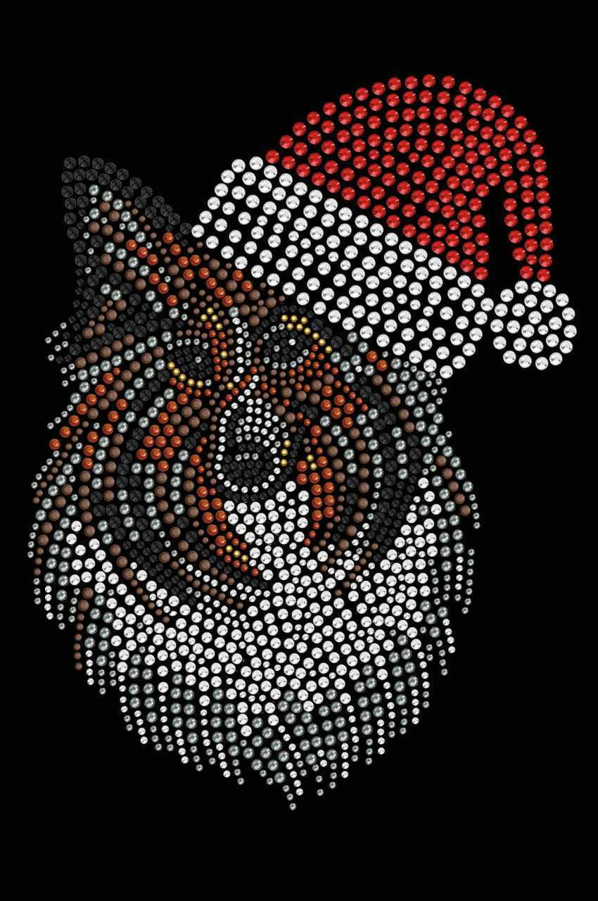 Sheltie Face with Santa Hat - Custom Tutu