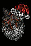 Sheltie Face with Santa Hat - Custom Tutu