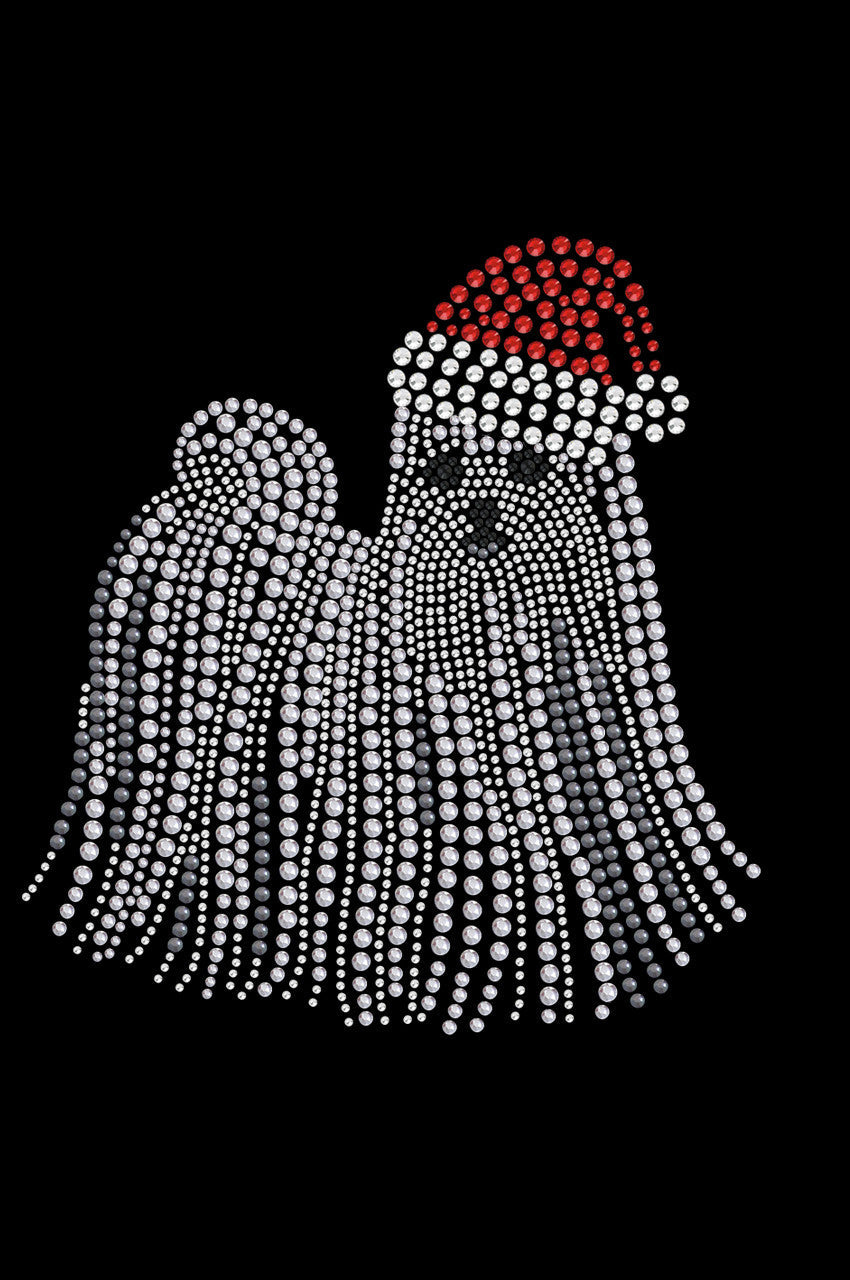 Maltese with Santa Hat - Custom Tutu