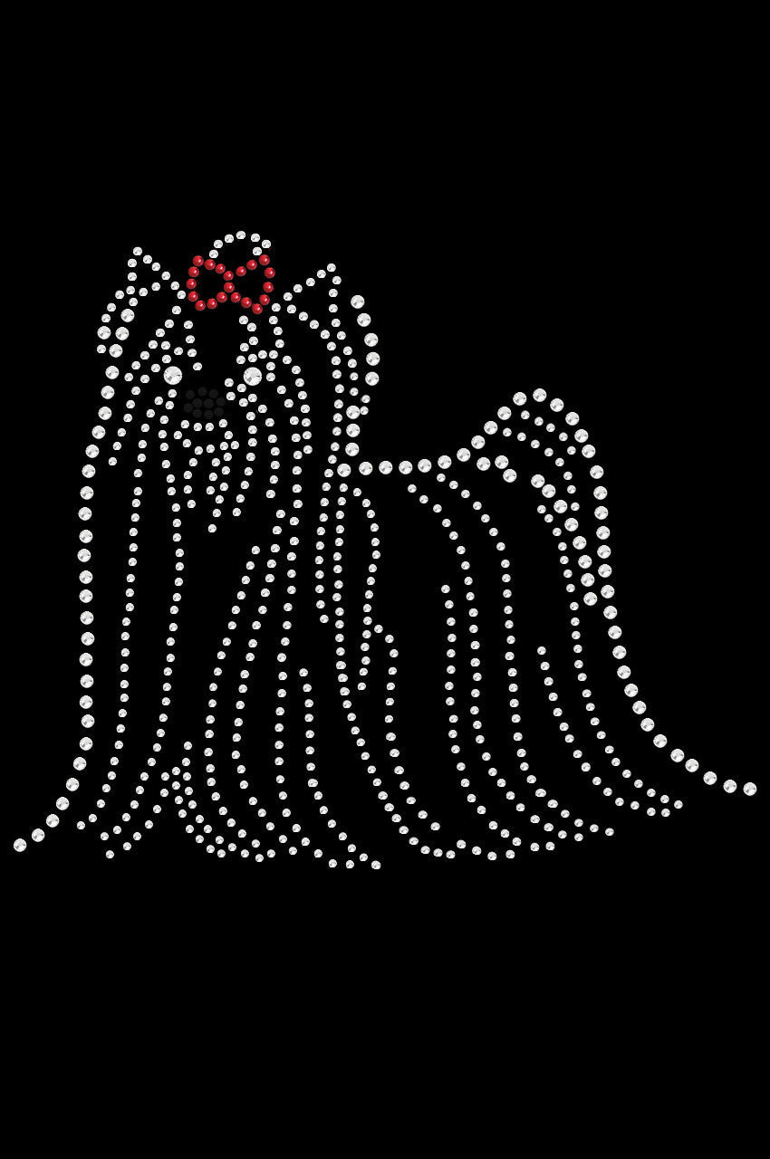 Yorkie Outline - Womens T-shirt
