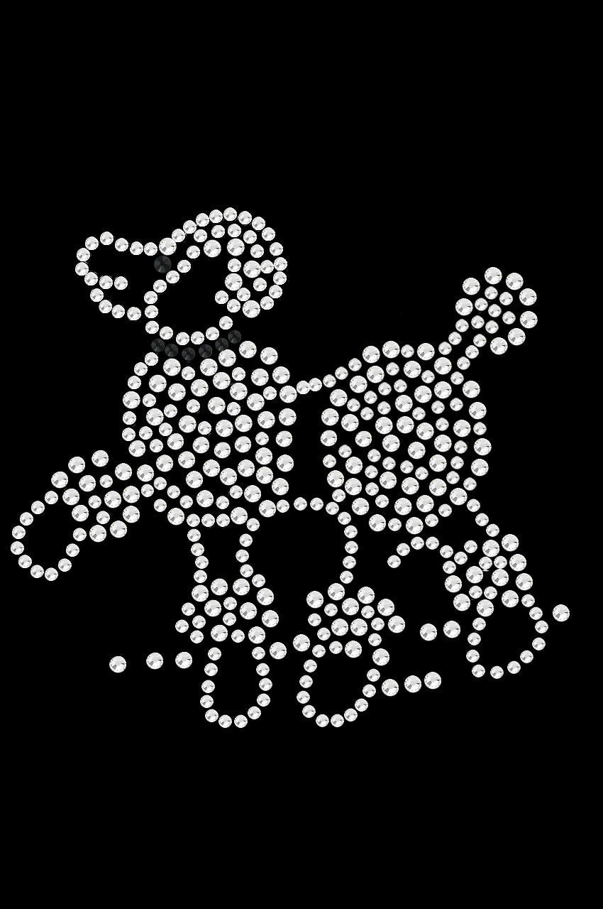 Poodle (Rhinestones) - Women's T-shirt