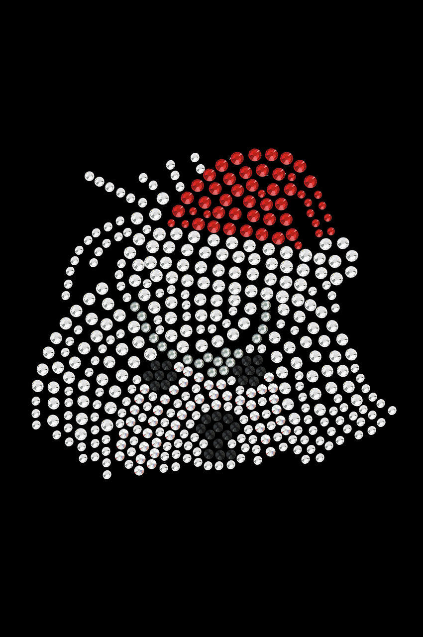 Maltese Face with Santa Hat - Custom Tutu