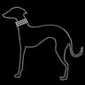 Greyhound Outline - bandana