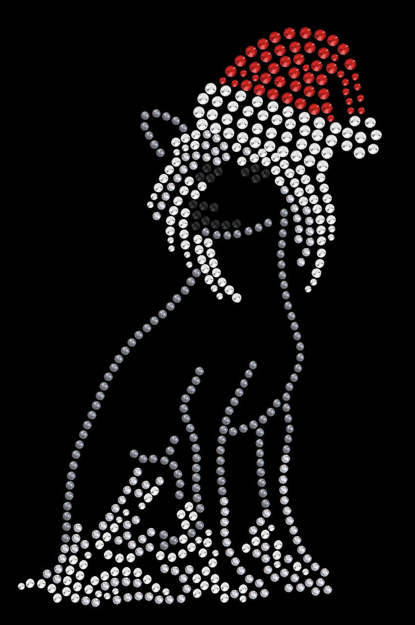 Chinese Crested with Santa Hat - Custom Tutu