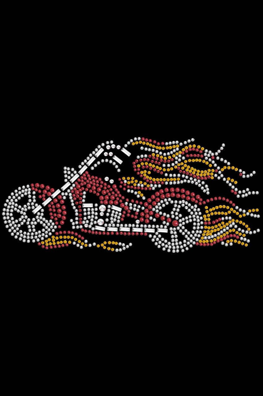 Motorcycle (Red with Flames) - Custom Tutu