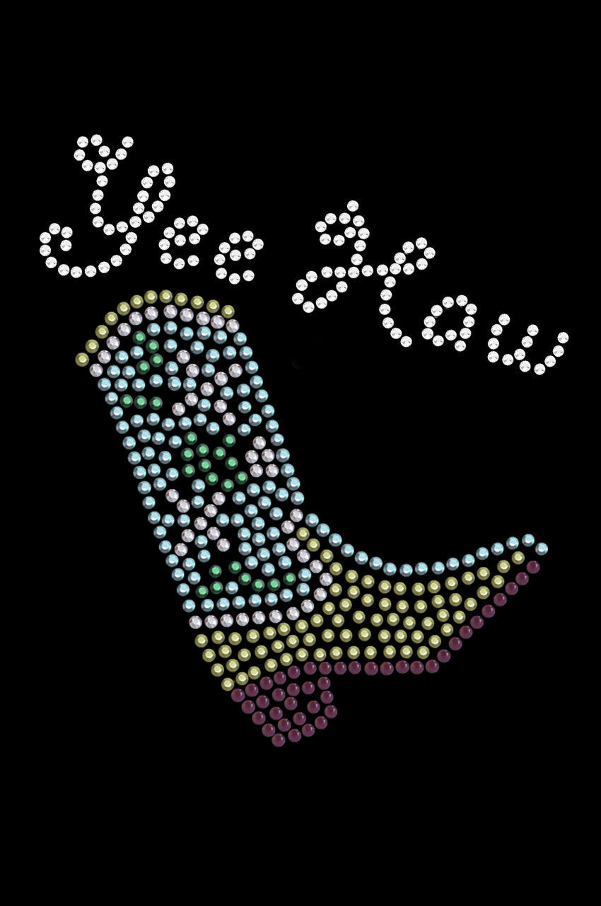 Boot (Green & Turquoise with Yee Haw) - Custom Tutu