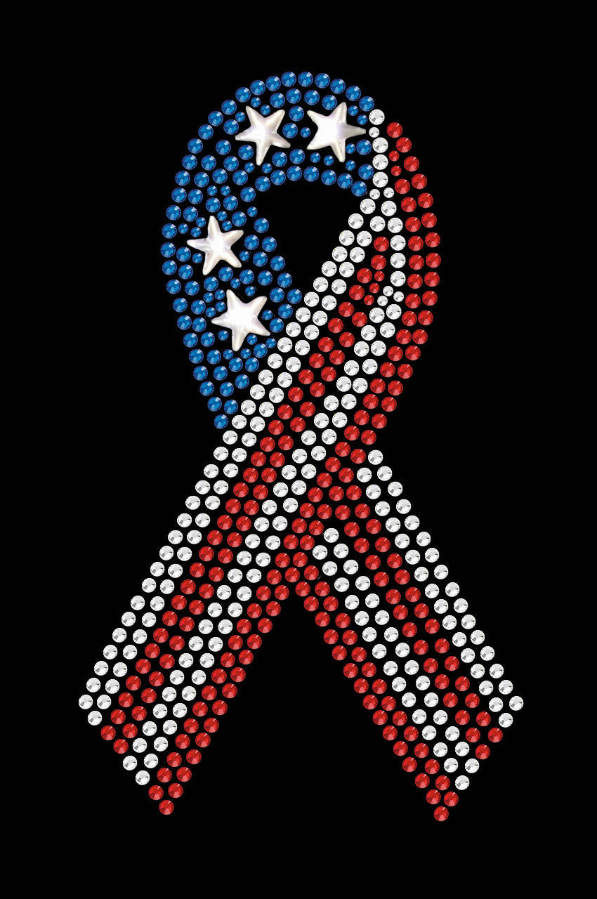 Ribbon (Red, White, & Blue) - Women's T-shirt