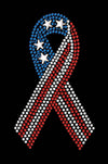 Ribbon (Red, White, & Blue)  - Women's T-shirt