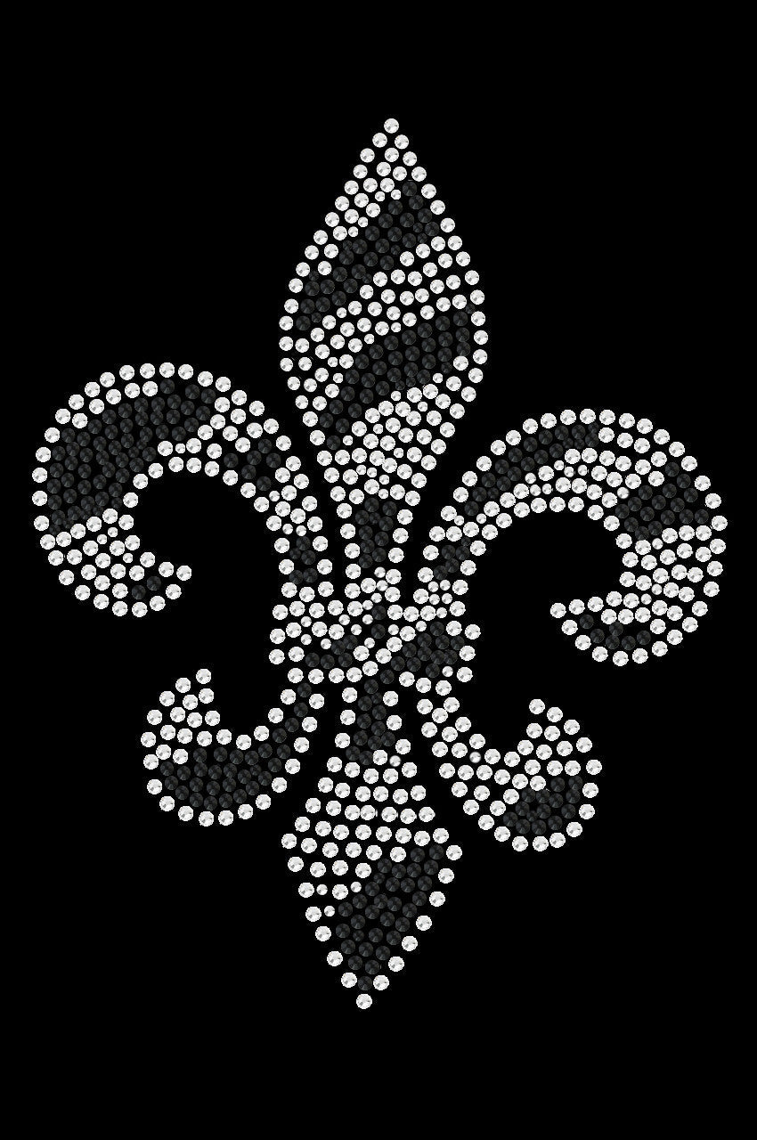 Fleur de Lis (Zebra Print) - Womens T-shirt