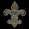 Fleur de Lis (Gold Rhinestones) - Bandanna