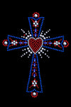 Cross (Red, White & Blue) - Women's T-shirt