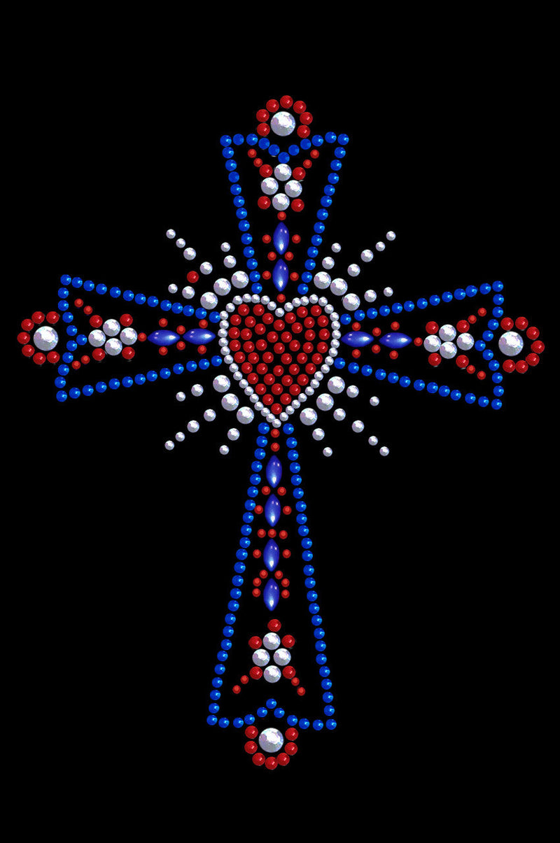 Cross (Red, White & Blue) - Women's T-shirt