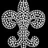 Fleur de Lis (Rhinestone & Rhinestuds) - Women's T-shirt