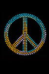 Peace Sign (Blue, Orange, Yellow, & Green) - Bandanna