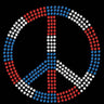 Peace Sign (Red, White, & Blue) - Women's T-shirt