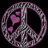 Peace Sign (Pink & Zebra Print) - Custom Tutu