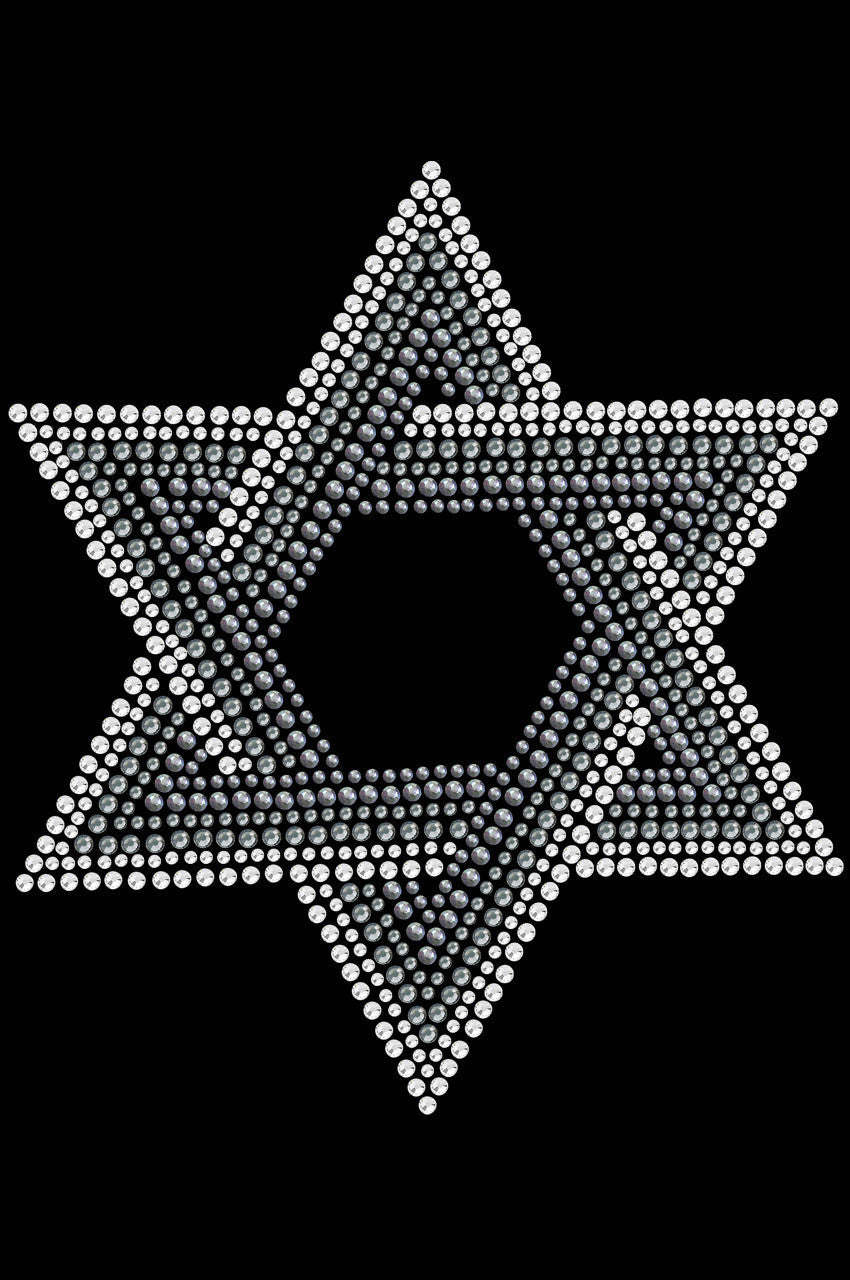 Star of David (Gray and Clear) - Dog Tank