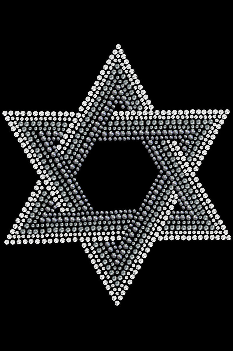 Star of David (Gray and Clear) - Dog Tank