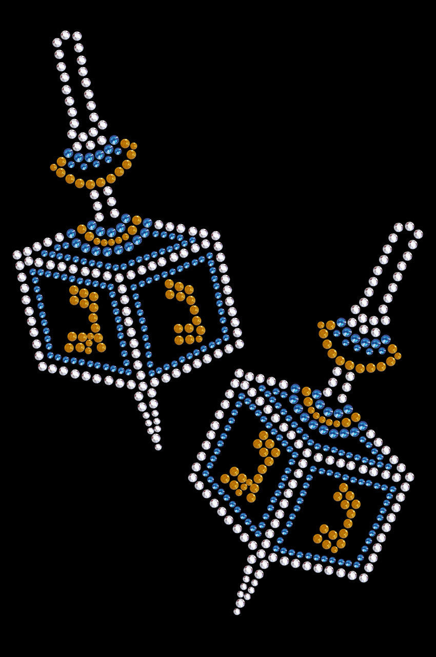 Dreidel - Large (Blue, Silver, & Gold) - Custom Tutu