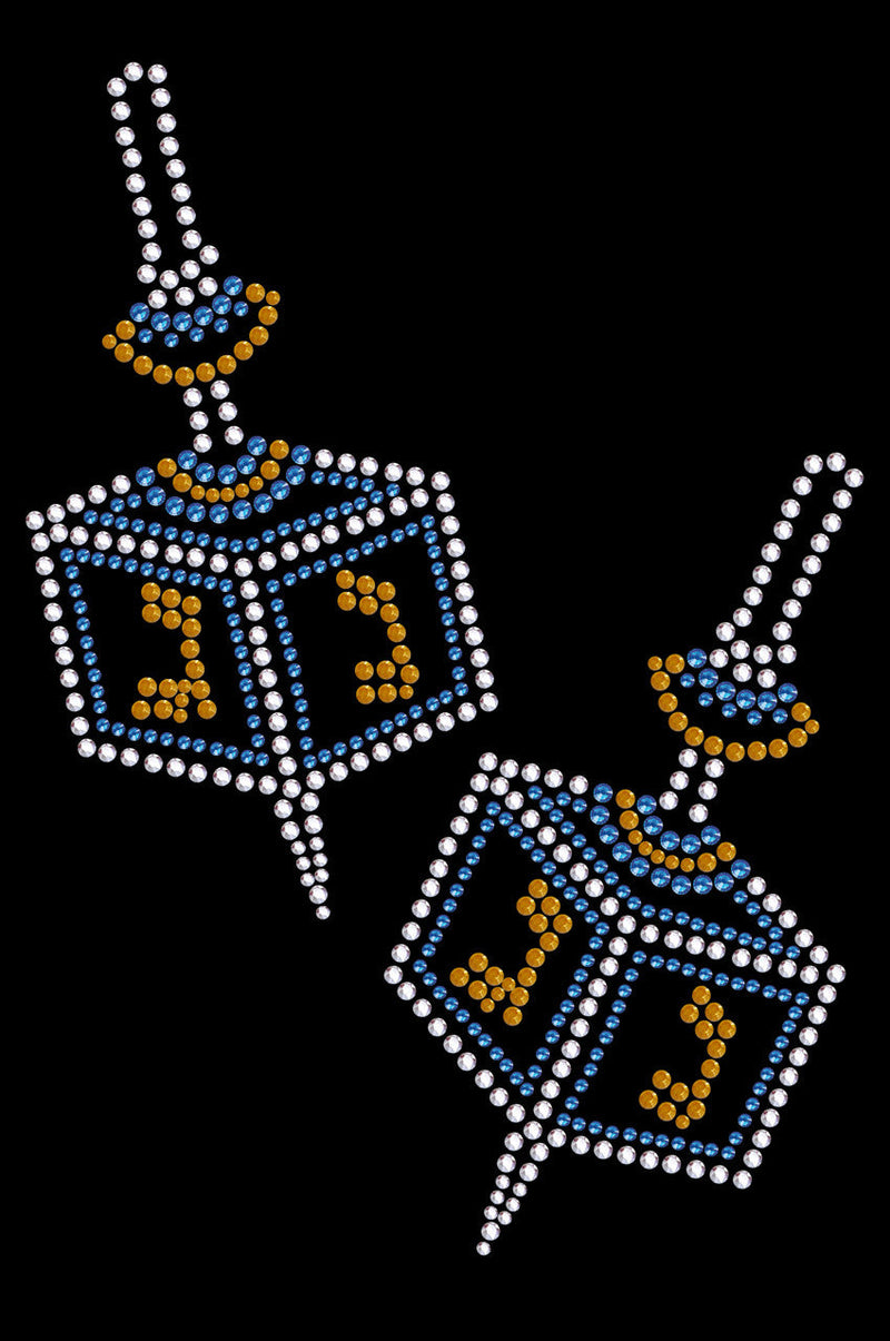 Dreidel - Large (Blue, Silver, & Gold) - Custom Tutu
