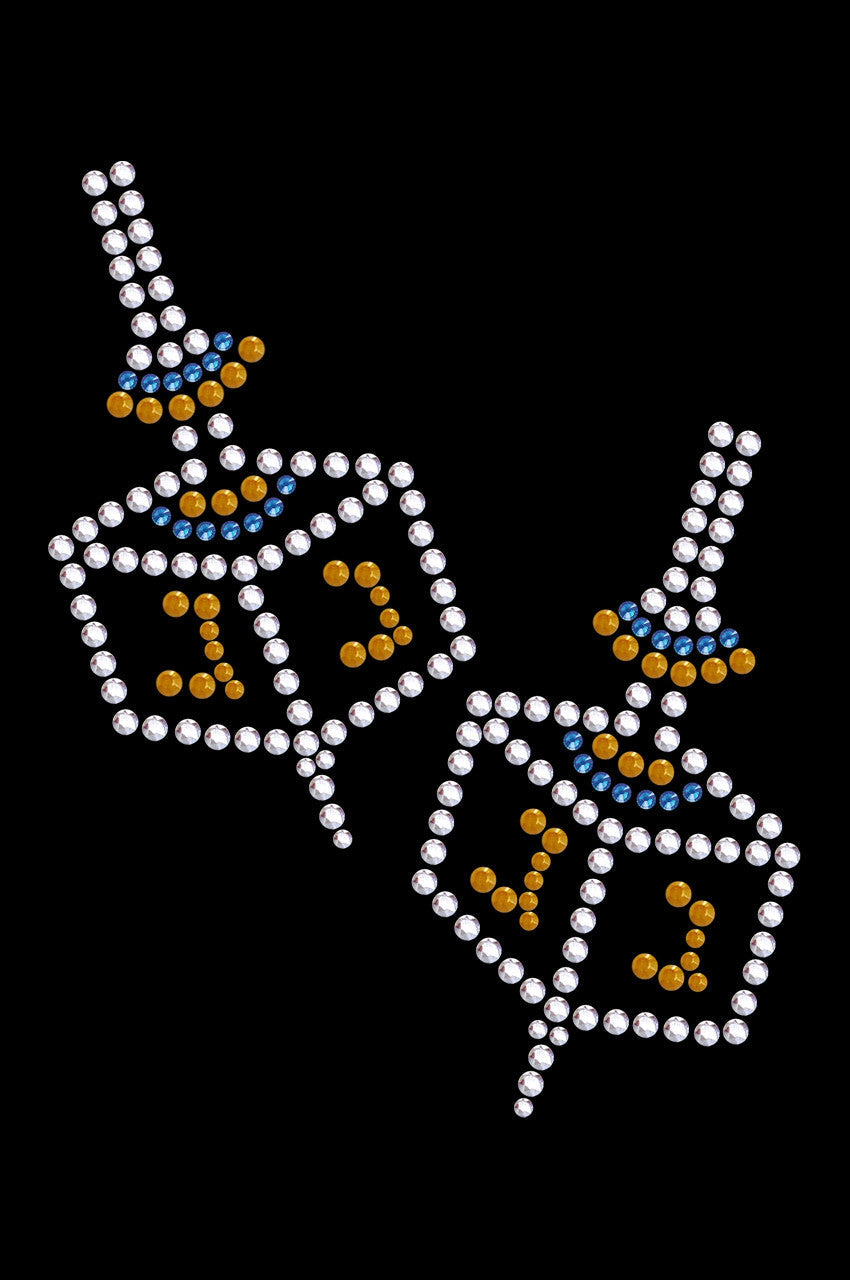 Dreidel - Small (Blue, Silver, & Gold) - Custom Tutu