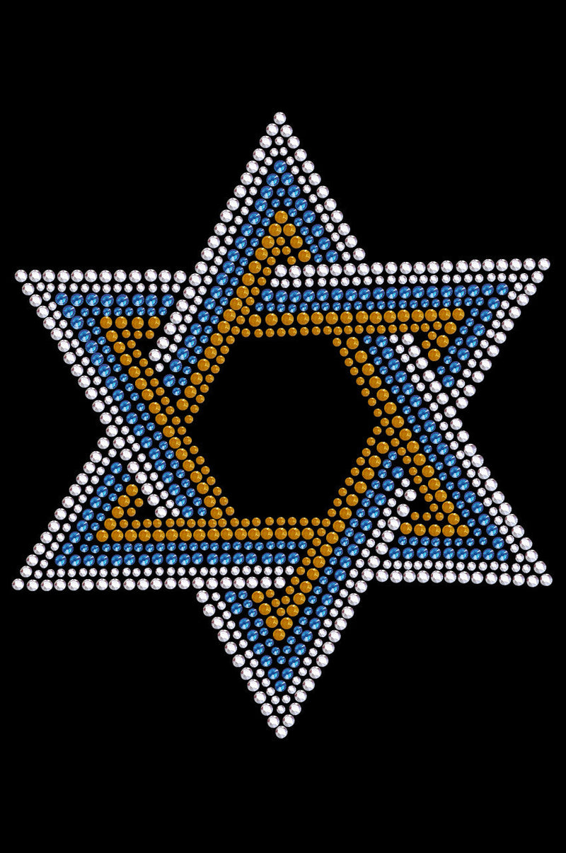 Star of David - Large (Blue, Silver, & Gold) - Custom Tutu