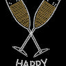 Happy New Year Champagne Glasses - Custom Tutus