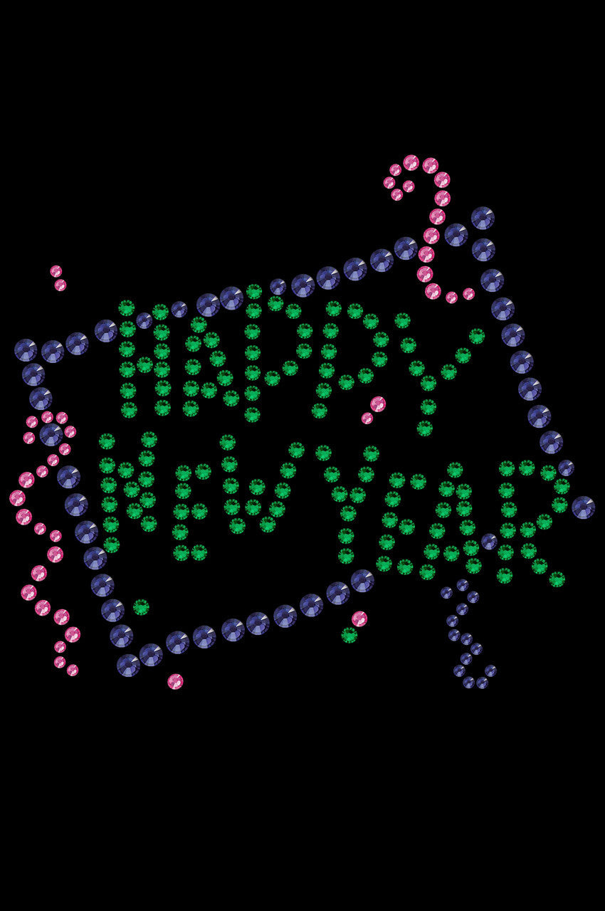 Happy New Year Confetti - Dog Tank
