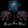 Happy New Year Fireworks - Women's T-shirt