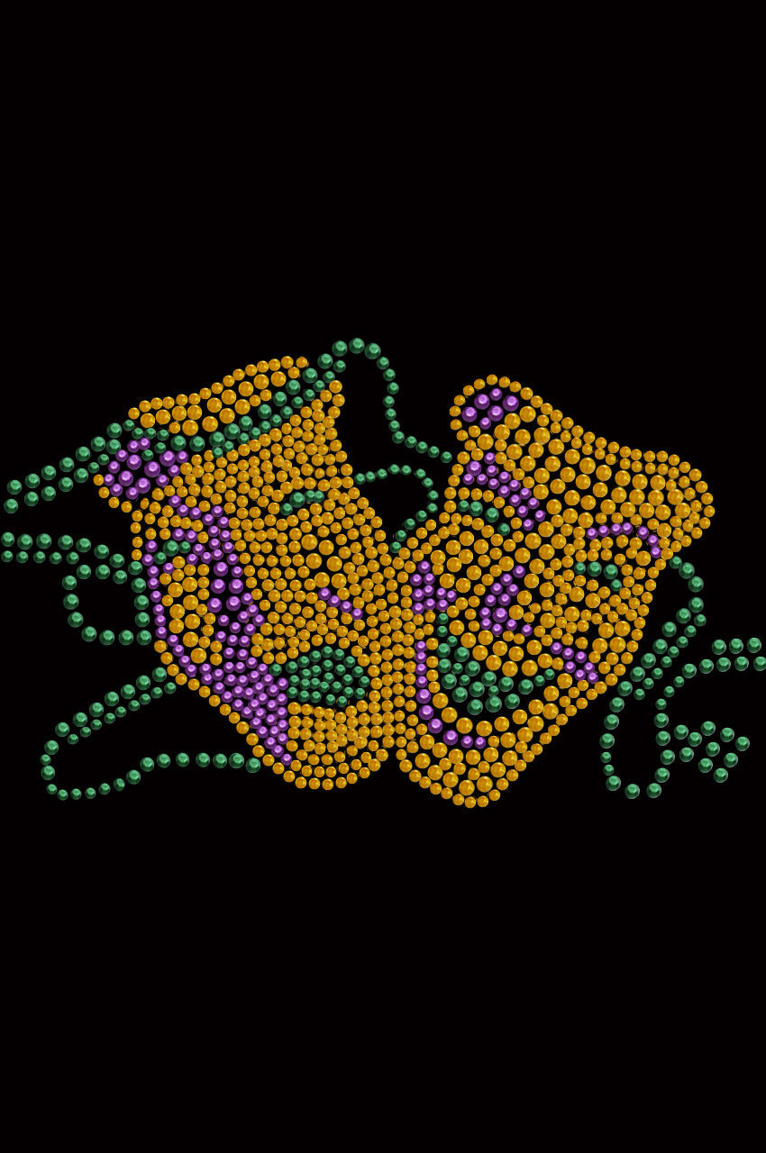 Gold Theater Comedy Tragedy Mask - Custom Tutu