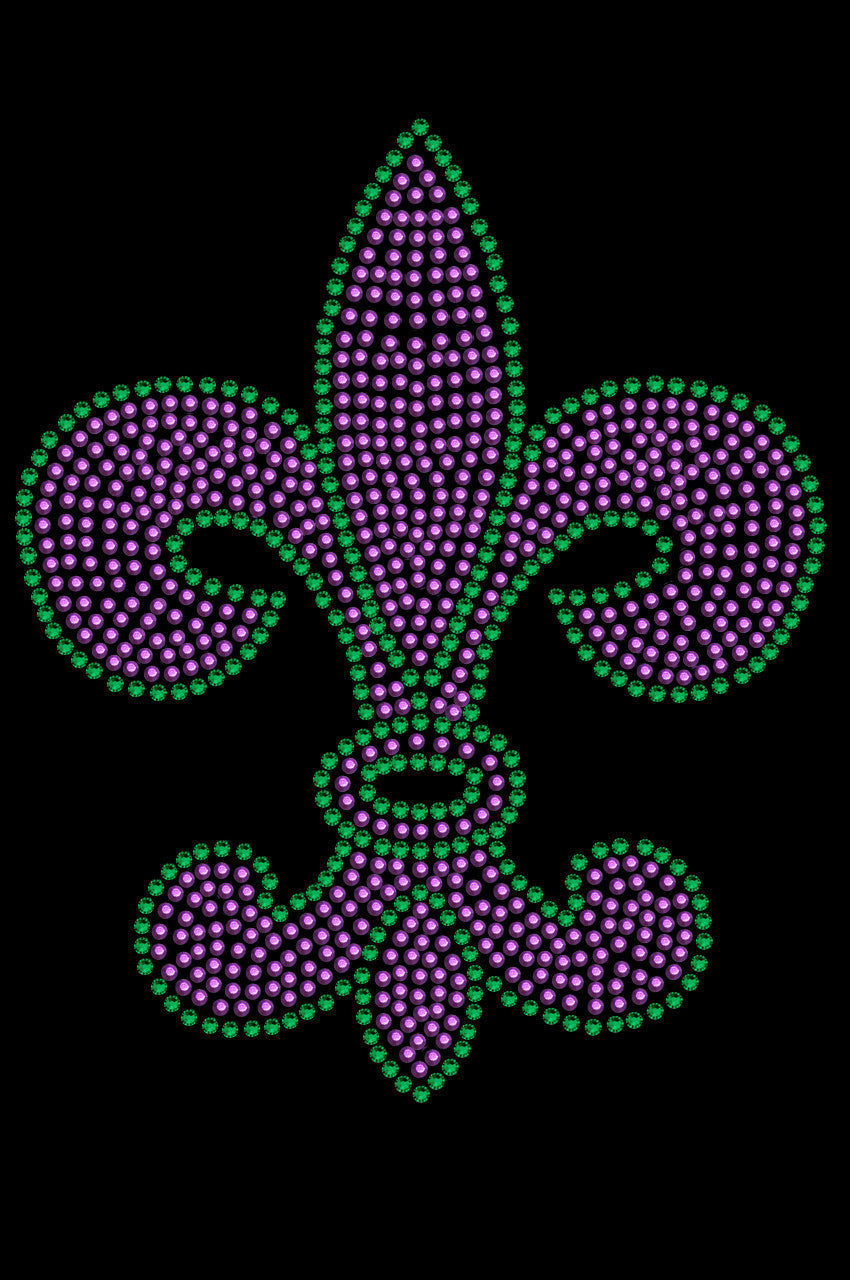 Fleur de Lis Purple & Green - Custom Tutu