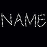Custom Name or Phrase - Clear Rhinestones - Tutu