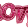 Love Pink Sequin (L) Patch