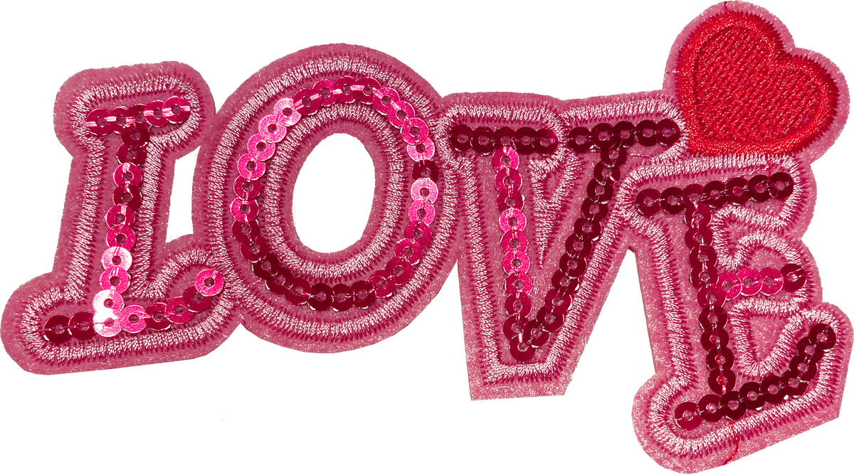 Love Pink Sequin (L) Patch