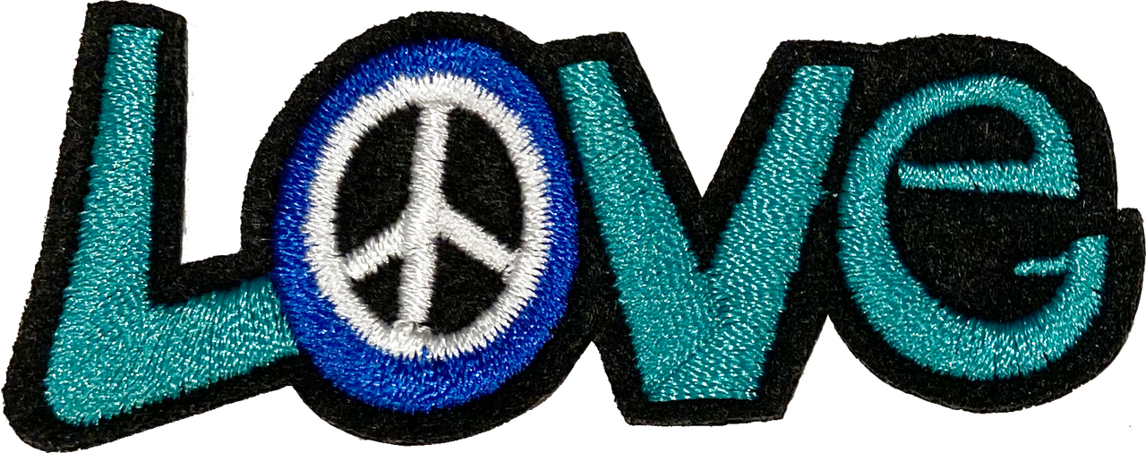 Love Teal & Blue - Patch