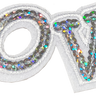 Love Silver Sequin - Patch