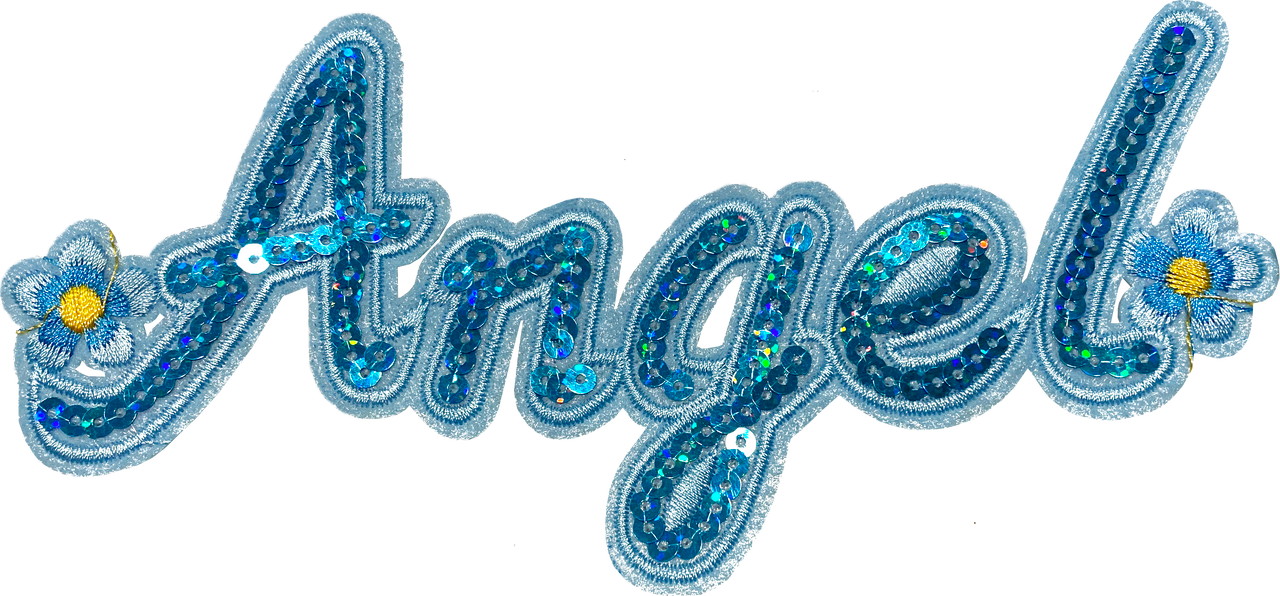Angel Blue Sequin - Patch