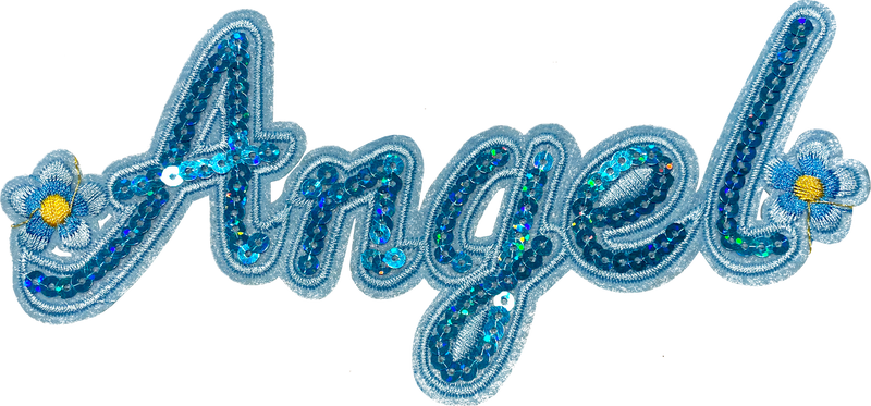 Angel Blue Sequin - Patch